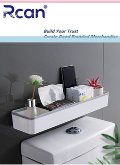 Rcan Bathroom Above Toilet Storage Rack Bathroom Over The Toilet Storage Shelf Wall Hanging Organizer Rack for Bathrooms  - Image 1