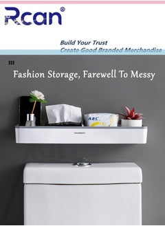 Rcan Bathroom Above Toilet Storage Rack Bathroom Over The Toilet Storage Shelf Wall Hanging Organizer Rack for Bathrooms  - Image 2