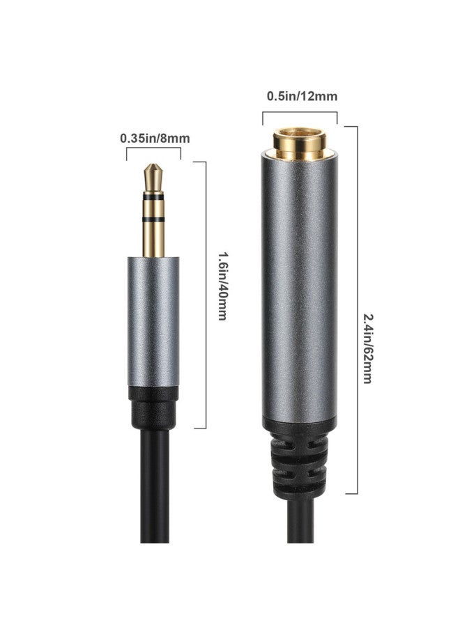 6.35 Female To 3.5 Male Audio Adapter 6.35 To 3.5 Flat Headset Guitar Amplifier Adapter-Color:6.35mm Female To 3.5mm Mono Male-Line Length:3 M  - Image 3