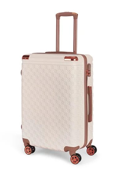 LIMRA Cabin Carry Check-In Luggage Trolley Size 20 inch Beige/Gold
