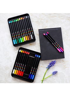 Uni Posca Oil & Wax Pastel Oil Pastel Paint Set 24 Colors Full Size  - Image 5