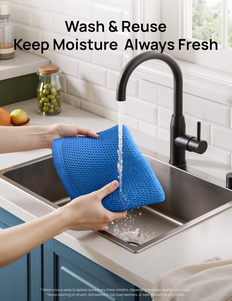 DREO Humidifier Filter Replacement, Compatible with DREO Evaporative Humidifier 774S for Bedroom, Cleanable Filters for Hard Water, 3D Multi-Layer Mesh Design, Improve Humidification Efficiency - Image 2