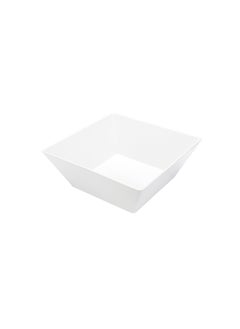 Restaurantware Restaurantware-180 Ounce Deep Soup Bowls, 2 Dishwashable Square Serving Bowls - Shatter-Resistant, White Melamine Salad Eating Bowls, Serve Side Dishes, Entrees, And Snacks, For Parties Or Events  - Image 1
