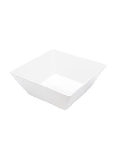 Restaurantware Restaurantware-180 Ounce Deep Soup Bowls, 2 Dishwashable Square Serving Bowls - Shatter-Resistant, White Melamine Salad Eating Bowls, Serve Side Dishes, Entrees, And Snacks, For Parties Or Events  - Image 4