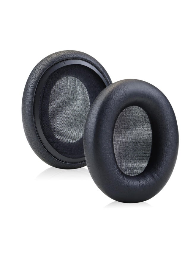 وسائد أذن بديلة لسماعات Skullcandy Crusher ANC 2 اللاسلكية فوق الأذن مع إلغاء الضوضاء، وسائد إسفنجية ذاكرة مع عزل للضوضاء، أقرب للأصلية (أسود) - Image 2