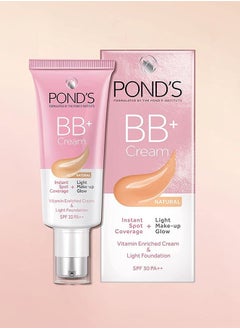 Pond's BB+ Cream, Instant Spot Coverage + Light Make-up Glow, Natural 30g  - Image 2