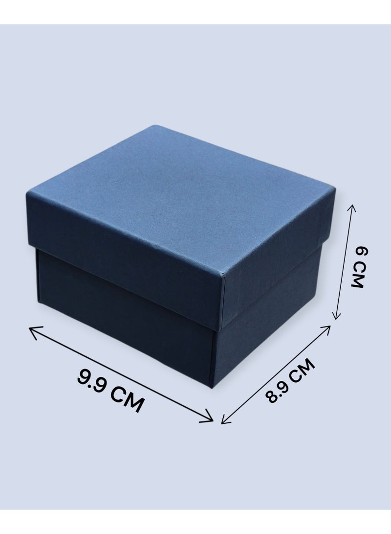 Al Seraj Luxury Blue Suede Earring & Pendant Jewellery Box | Premium Soft Interior & Exterior Jewelry Box for Earrings & Chain Necklace | Engagement, Wedding & Gift Display Case - Image 5
