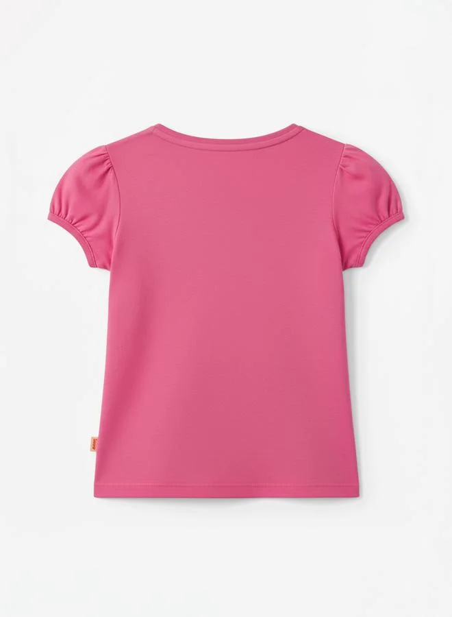 Looney Tunes Graphic Print Round Neck Fashion T-shirt