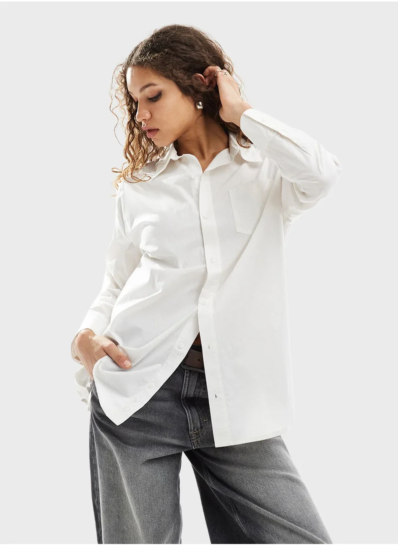 ريكلايمد فينتدج shirt multi-way asymmetric wrap