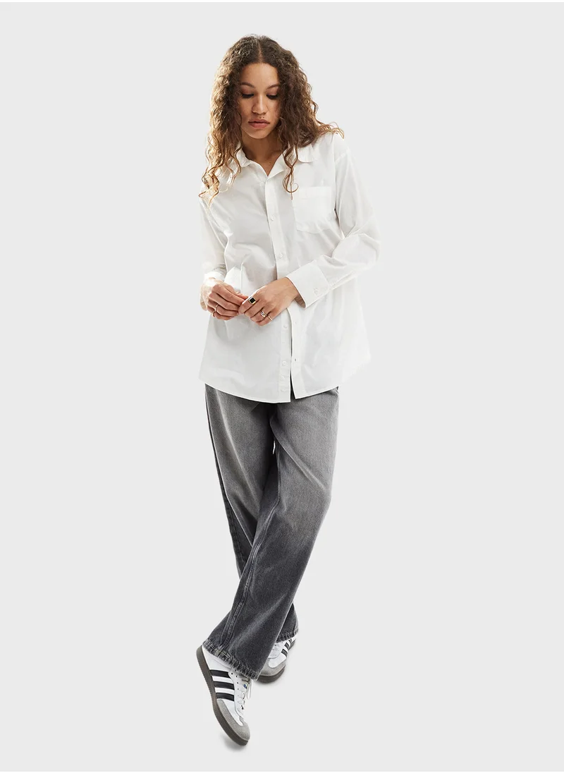 Reclaimed Vintage shirt multi-way asymmetric wrap