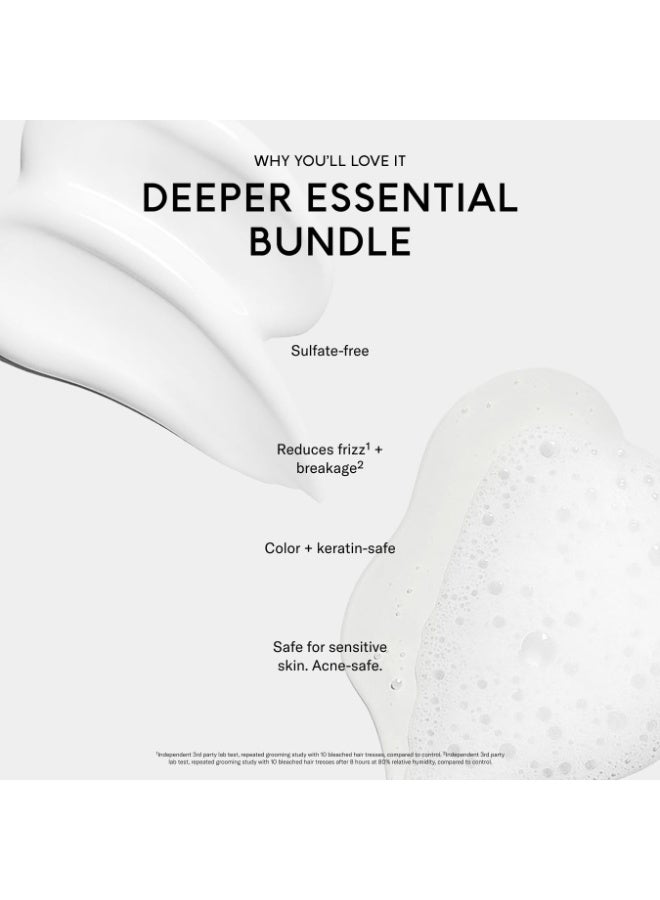 SEEN Shampoo & Deeper Conditioner Bundle, Fragrance-Free - Non-Comedogenic & Hair Care - Dermatologist-Developed, Safe for Sensitive, Eczema & Acne-Prone Skin - Image 3