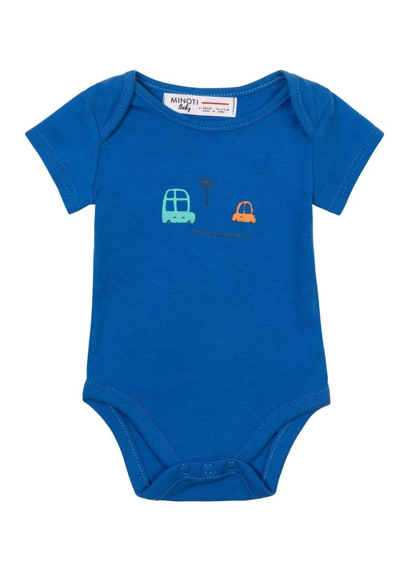 MINOTI 3-Pack Baby Bodysuits with Short Sleeves and Print