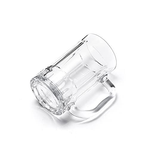TUSAPAM 4 Pack Heavy Beer Mugs, Large Beer Glasses with Handle, 14 Ounce Glass Steins, Classic Beer Mug glasses Set - Image 3
