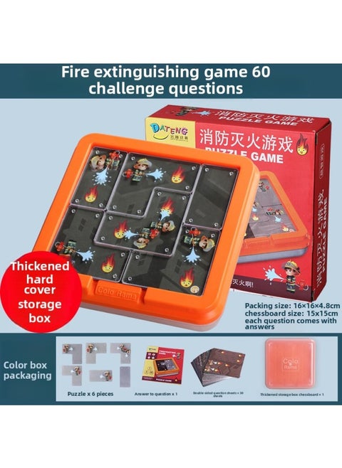 Ghost Catcher Motherland Version Flashlight Monster-catching Toy Children's Thinking Training Parent-child Interactive Board Game 3-6 Years Old-Color:Fire Extinguishing Game (aaa-33)