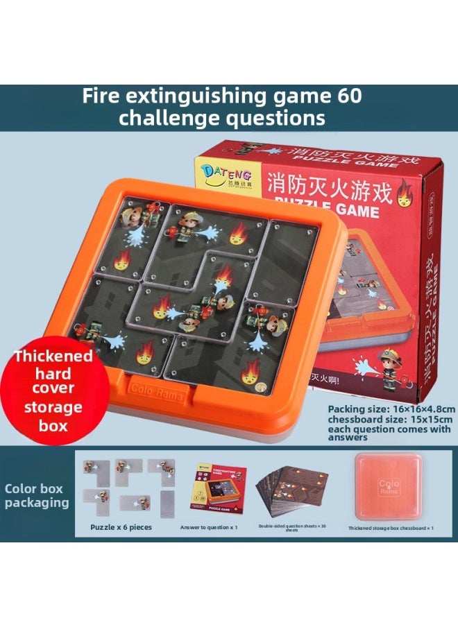 null - Ghost Catcher Motherland Version Flashlight Monster-catching Toy Children's Thinking Training Parent-child Interactive Board Game 3-6 Years Old-Color:Fire Extinguishing Game (aaa-33) - Image 1