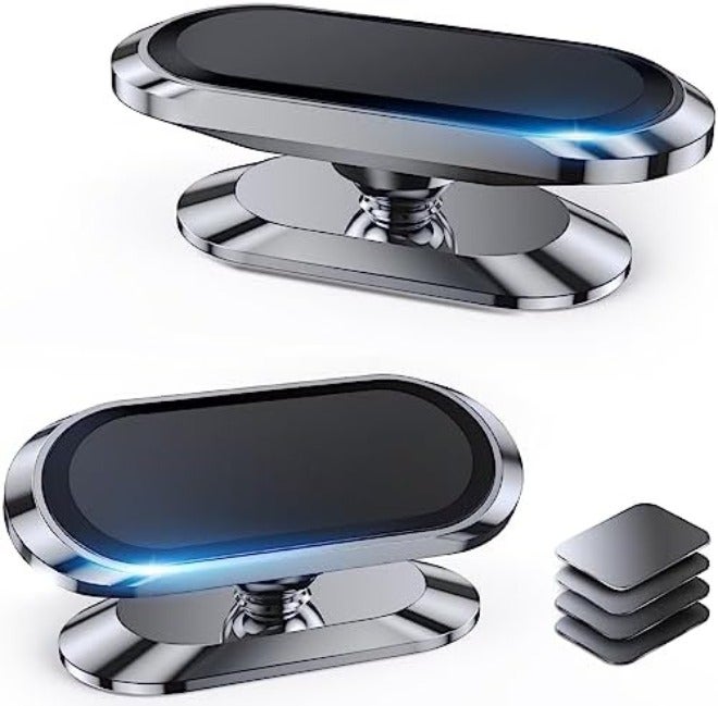 Coolpow 【2-Pack】 Magnetic Phone Holder for Car Dash【Strong Magnet】 Magnetic Car Phone Holder Mount 【4 Plate】 Phone Holders for Your Car Phone Mount for Car Dashboard Cell Phone Car Mount for iPhone Samsung - Image 1