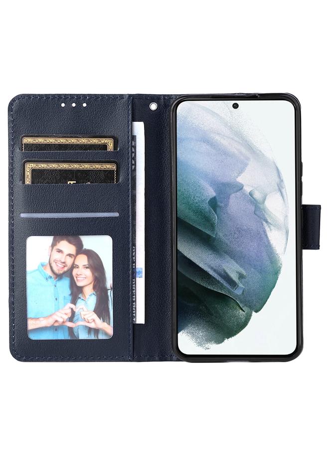 اس-توب جراب لهاتف Samsung Galaxy S22 5G، جراب جلدي متعدد الوظائف بثلاث فتحات للبطاقات - Image 4