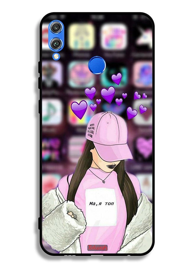 Tolwak Honor 8X Protective Case Cover Anti Social Club  - Image 2