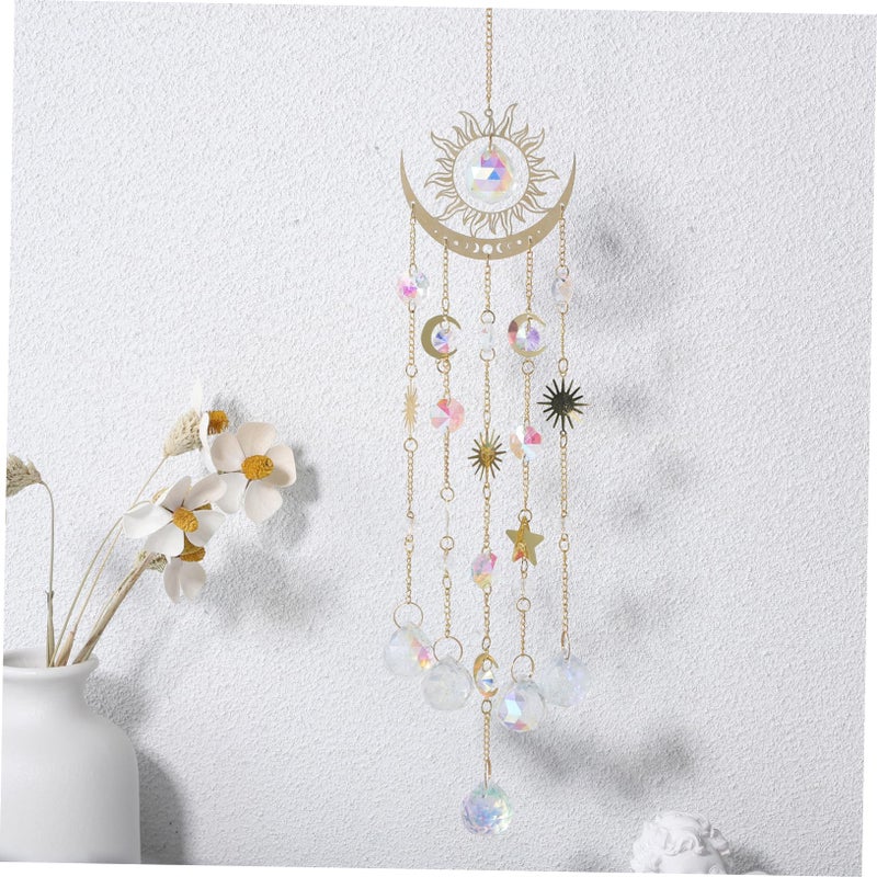 Crystal Wind Chime Sun Catcher Hanging Ornament for Garden Window Indoor Outdoor Decor - Image 5