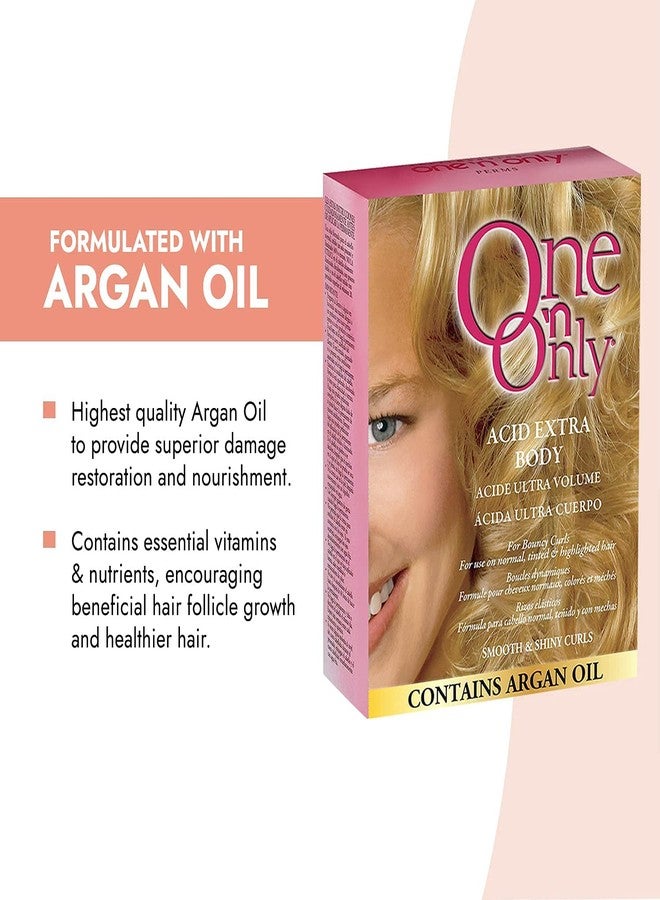 One N Only One 'N Only Acid Extra Body Hair Perm - At Home Perm Kit with Argan Oil for Bouncy Curls - Provides Firmer & More Manageable Curls for Normal, Tinted, and Frosted Hair (1 Kit) - Image 2