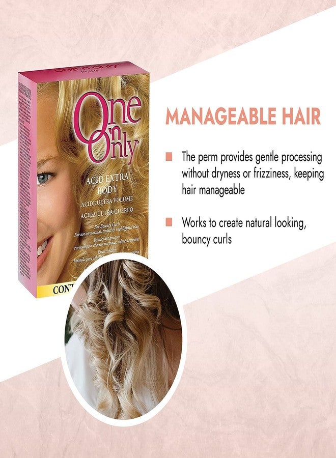 One N Only One 'N Only Acid Extra Body Hair Perm - At Home Perm Kit with Argan Oil for Bouncy Curls - Provides Firmer & More Manageable Curls for Normal, Tinted, and Frosted Hair (1 Kit) - Image 3