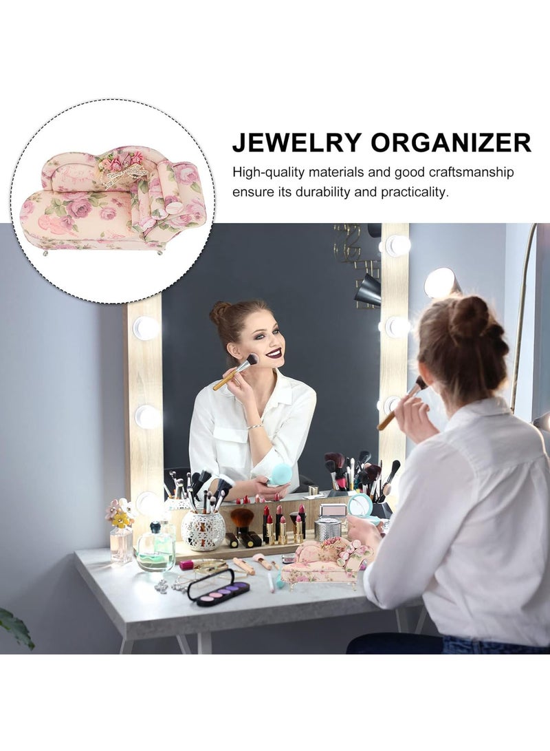GGOOT Travel Jewellery Roll- Jewellery Organiser Box, Case for Jewelry, Sofa Shape Jewelry Box for Multiple Necklaces, Rings, Bracelets- 3 pcs - Image 2