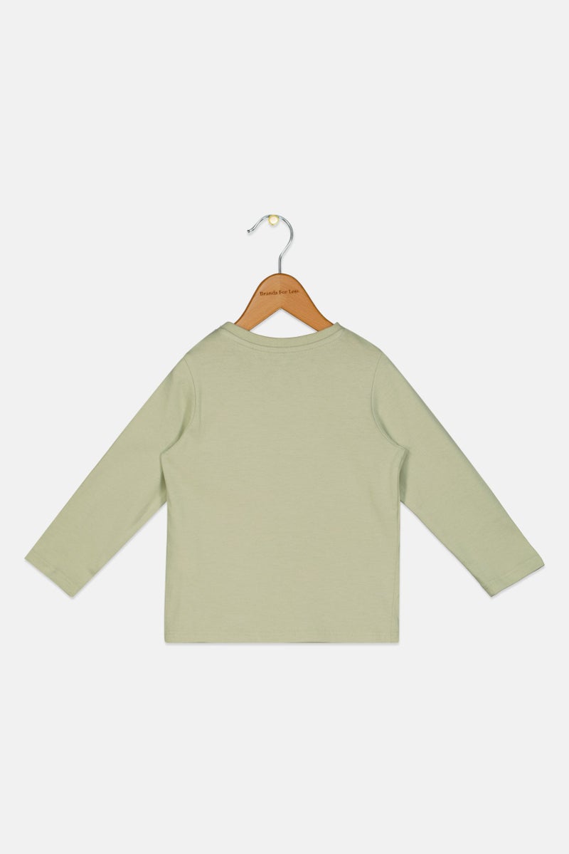 Sinsay Fox And Bunny By Sinsay Toddlers Boy Graphic Print Long Sleeve T-Shirt, Sage Green - Image 2