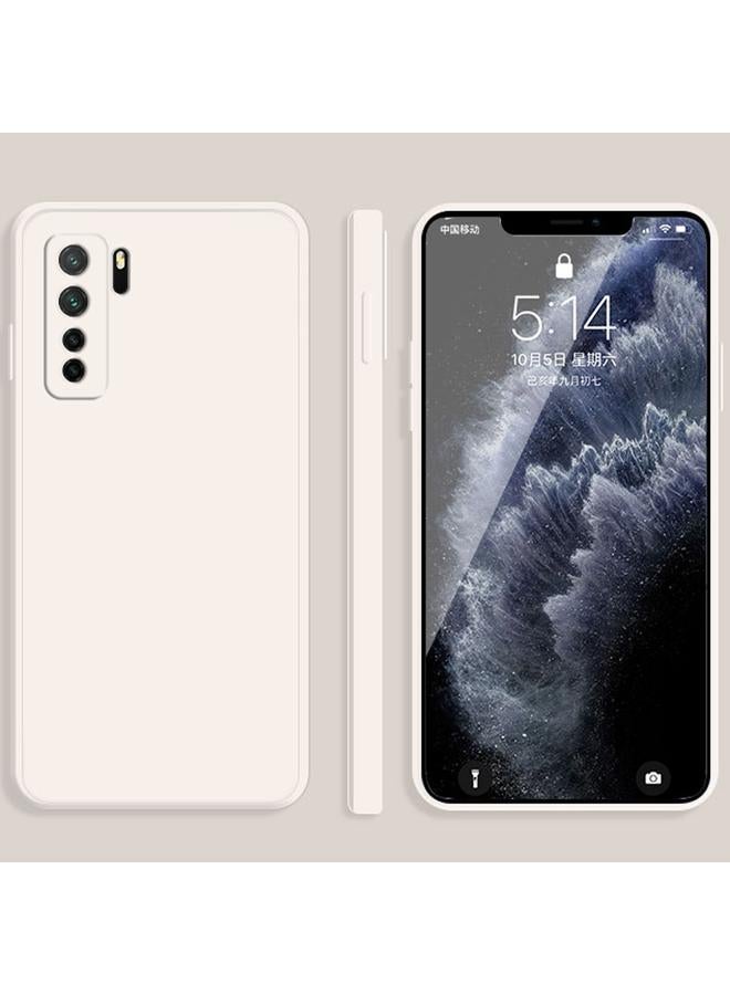 S-TOP Case For Huawei nova 7 SE Solid Color Imitation Liquid Silicone Straight Edge Dropproof Full Coverage Protective Case - Image 1