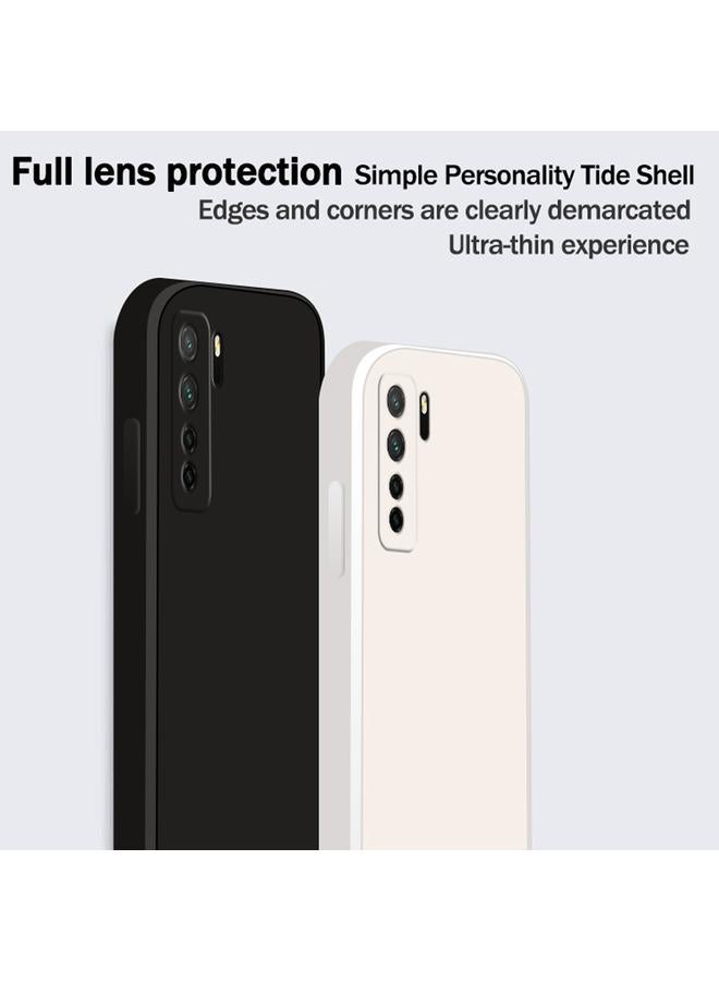 S-TOP Case For Huawei nova 7 SE Solid Color Imitation Liquid Silicone Straight Edge Dropproof Full Coverage Protective Case - Image 3