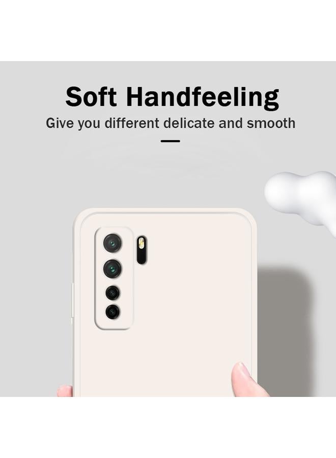 S-TOP Case For Huawei nova 7 SE Solid Color Imitation Liquid Silicone Straight Edge Dropproof Full Coverage Protective Case - Image 2