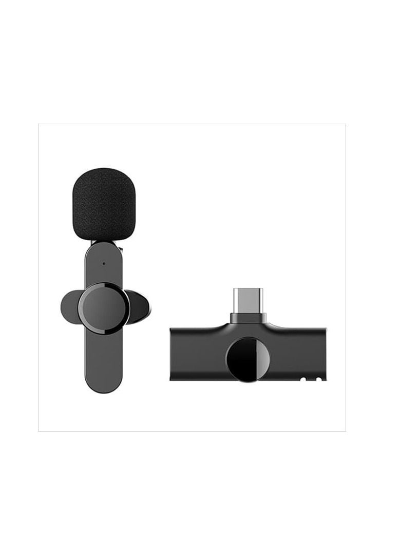 Wireless Lavalier Microphone Black - Image 4