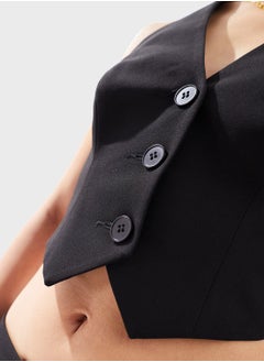 Miss Selfridge Halter Neck Backless Waistcoat  - Image 3