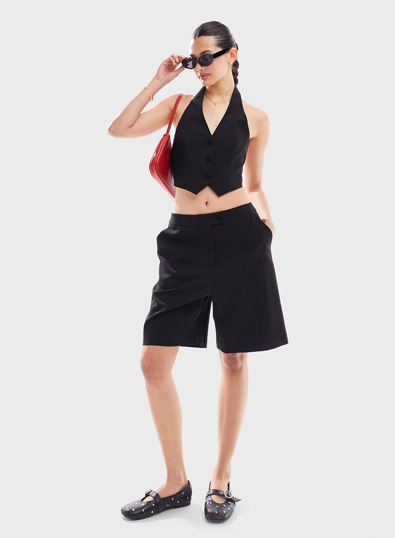 Miss Selfridge Halter Neck Backless Waistcoat  - Image 4