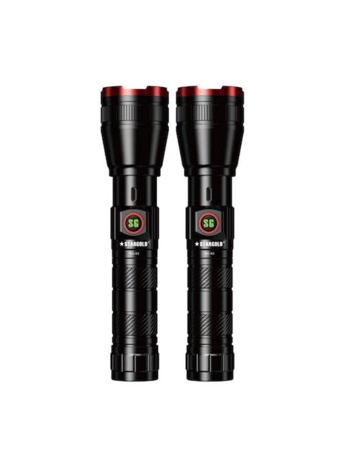 STARGOLD SG-S5 Rechargeable Flashlight | 2-in-1 Combo Pack | 2000m Range | 4000mAh | Type-C Charging - Image 1
