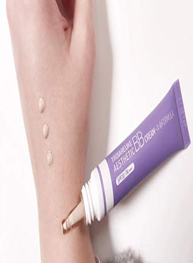 TROIAREUKE Aesthetic Bb Cream A+ Formula (21 Beige) Spf30 Pa+++, Lightweight Blemish Balm, Tinted Moisturizer With Medium Coverage, Lasting Foundation Makeup Base For Oily Skin | Korean Beauty Makeup  - Image 2