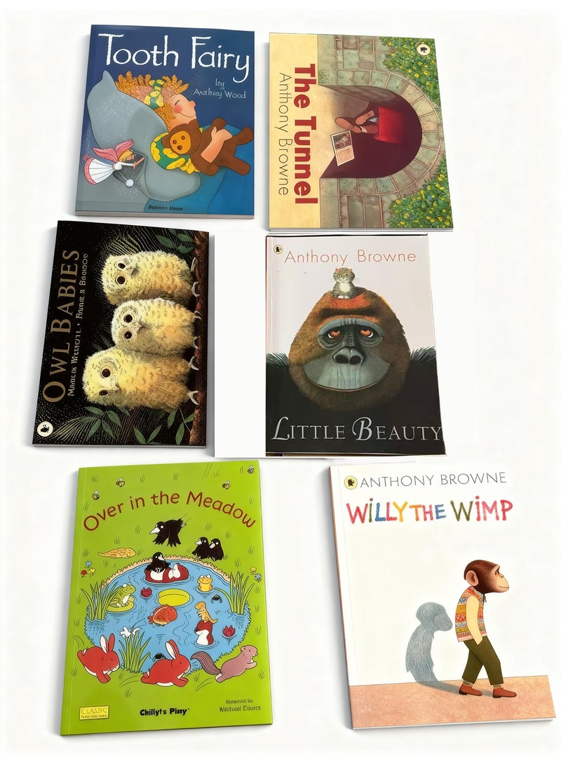 Splendors 6 Pieces Bedtime Storybook Color Books For Kids Children Early Development English Story Books - Image 1