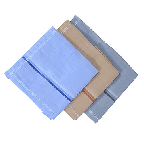 S4S Men's 100% Cotton Essential Handkerchiefs (Multicolor Assorted_42CM X 42CM_Pack of 12) - Image 5