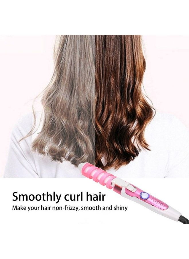 TMISHION - Hair Waverelectric Hair Curling Wand Spiral Hair Curler Hair Crimper Curling Iron Hairstyling Tool Home Curling Iron 110‑240V Professional Portable Hair Salon Spiral Curl Ceramic(Us) - Image 1