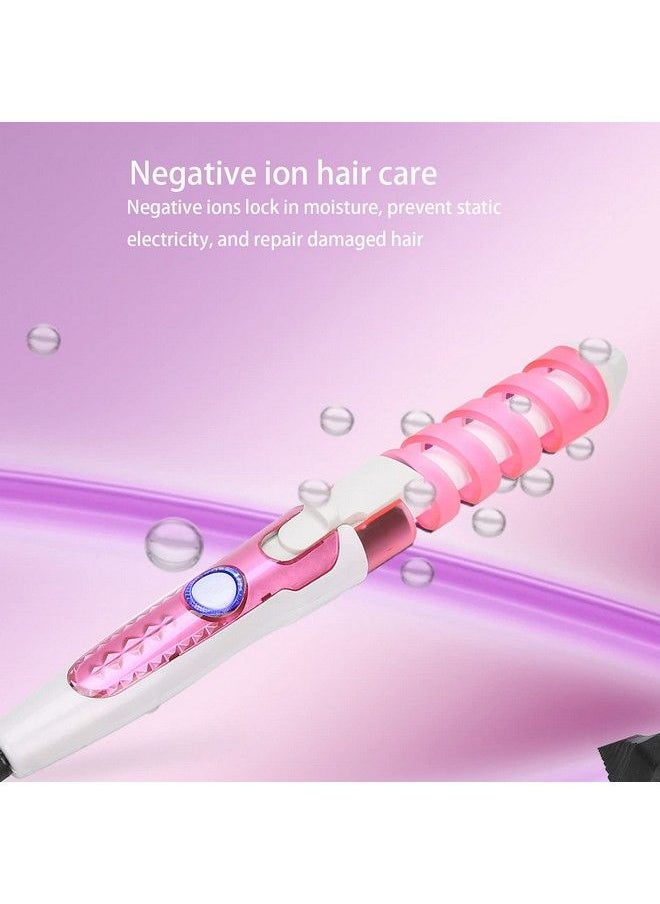 TMISHION - Hair Waverelectric Hair Curling Wand Spiral Hair Curler Hair Crimper Curling Iron Hairstyling Tool Home Curling Iron 110‑240V Professional Portable Hair Salon Spiral Curl Ceramic(Us) - Image 1