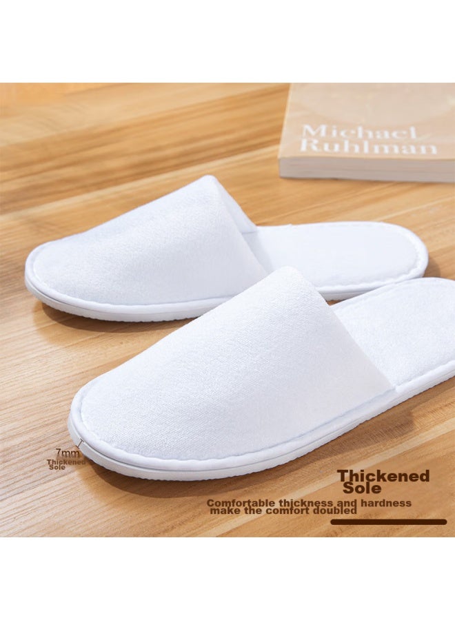 BWNK Bowonic Disposable Slippers, 5 Pairs, For Guests, Hotels, Beauty Salons, Non-slip, Thickened, Portable, For Travel, Suitable For Homestays - Image 3