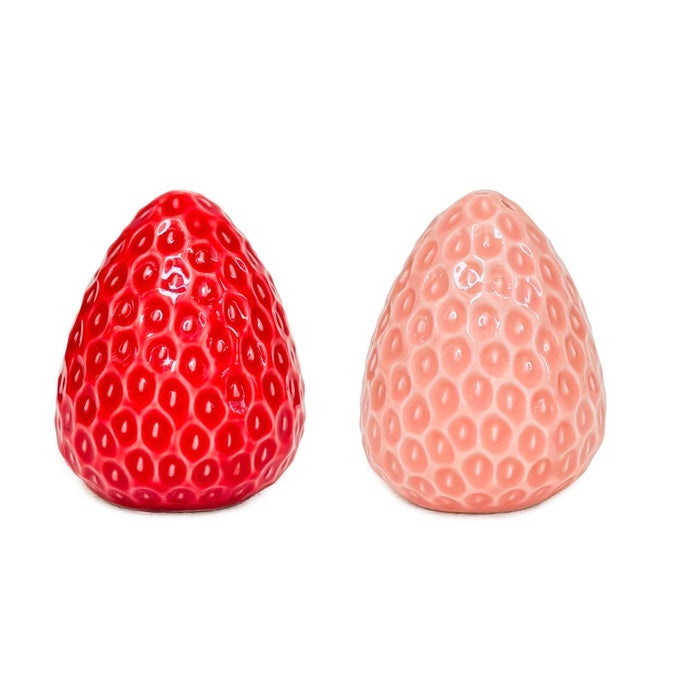 STRAWBERRY SALT AND PEPPER SHAKERS CUTE CERAMIC SALT AND PEPPER SHAKERS SET