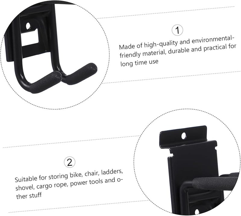 STOBOK خطافات حائط متينة للأدوات والسلالم خطاف تخزين متعدد الأغراض للجراج - Image 4