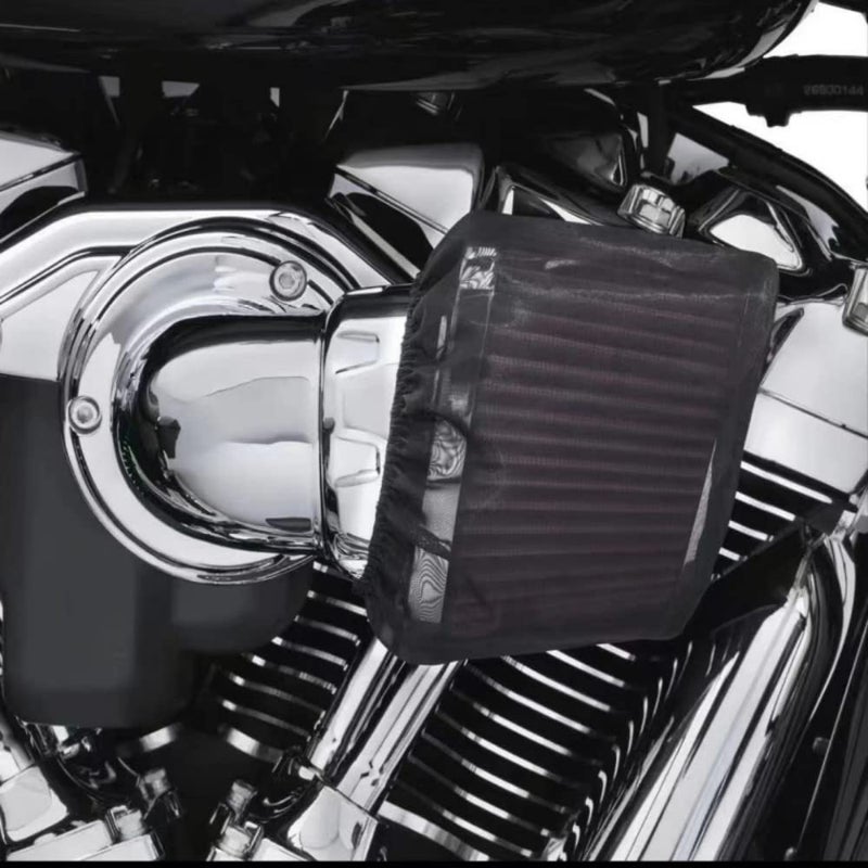 M Maintenanse Air Filter Waterproof Rain Socker Protective Cover Fit For Harley Touring Flhr Flhx Dyna Softail Road King Heavy Breather Air Cleaner 117