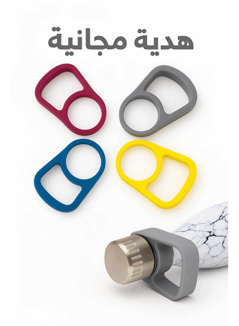 أو جي إس زجاجة مياه استانلس ستيل عازلة للبرودة 24 ساعة والحرارة 12 ساعة – أنيقة، محكمة الإغلاق وسهلة الحمل - Image 3