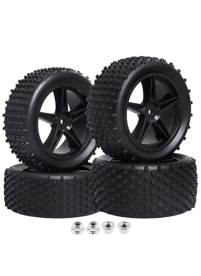 Hobbypark - Front And Rear Tires & Wheels Set 12Mm Hex Hubs Foam Inserts For Redcat Hpi Exceed Rc 1/10 Off Road Buggy Tyre (4Pack) - Image 1