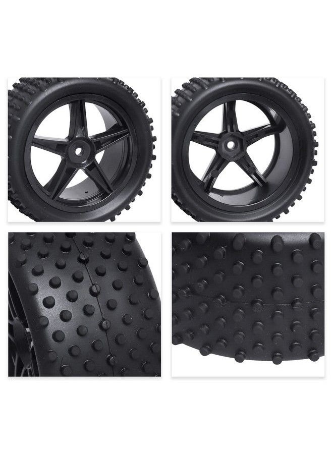 Hobbypark - Front And Rear Tires & Wheels Set 12Mm Hex Hubs Foam Inserts For Redcat Hpi Exceed Rc 1/10 Off Road Buggy Tyre (4Pack) - Image 1