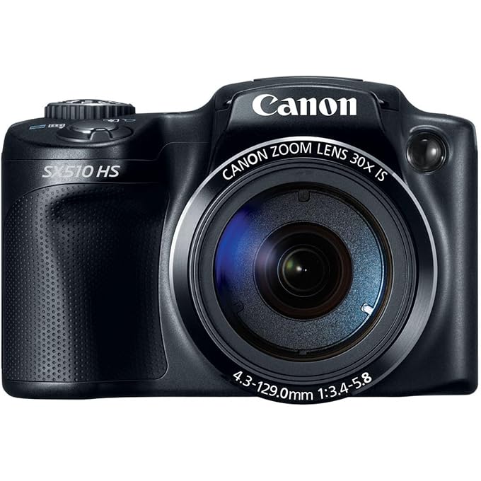 Canon PowerShot SX510 HS Digital Camera, Black (Renewed) - Image 1