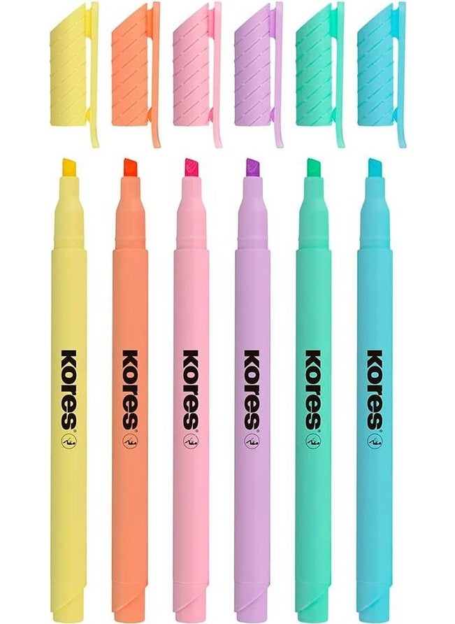 Kores Highlighter Pen Set of 6  - Image 2