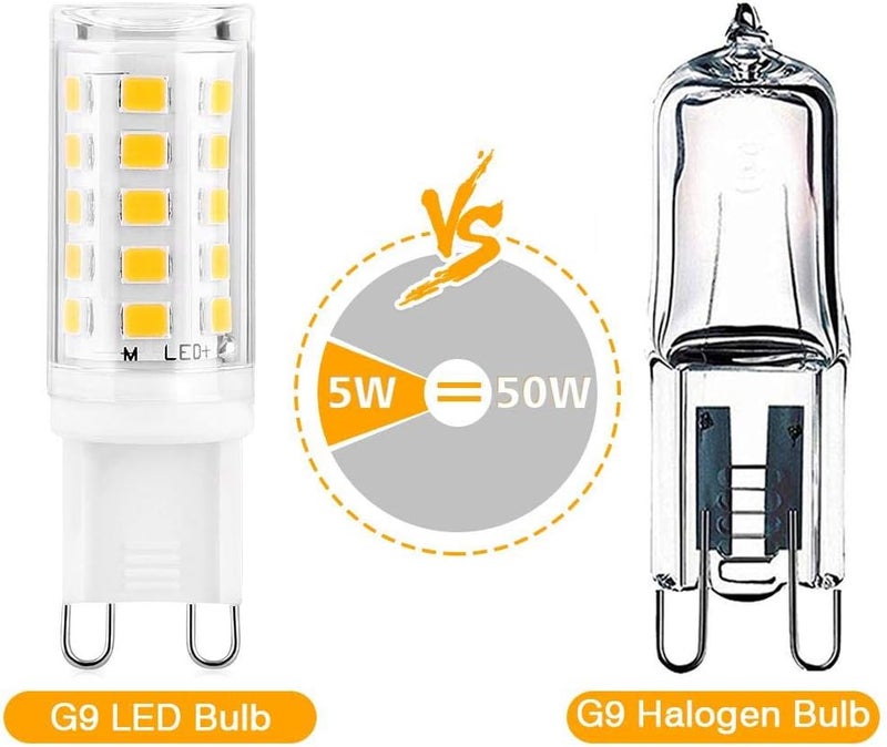 klarako G9 led Light Bulbs, 5 Pack G9 Base 230V Non-Dimmable Light Bulbs Corn Light Bulb for Ceiling Light, Under Cabinet - Image 2