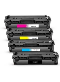 The Line THE LINE Compatible Toner Cartridges Replacement for HP415A W2030X W2031X W2032X W2033X HP Color Laserjet Pro MFP M479dw M479fdn M479fdw M454dw M454dn M455dn MFP M444dn 80f  - Image 1